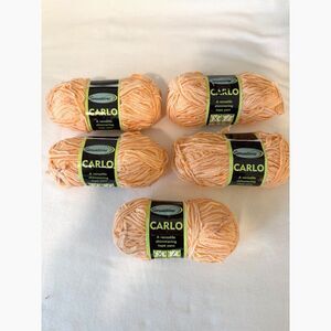 Sensations CARLO Shimmering Tape Yarn ~ Orange ~ 1.75 oz. Each ~ Lot of 51